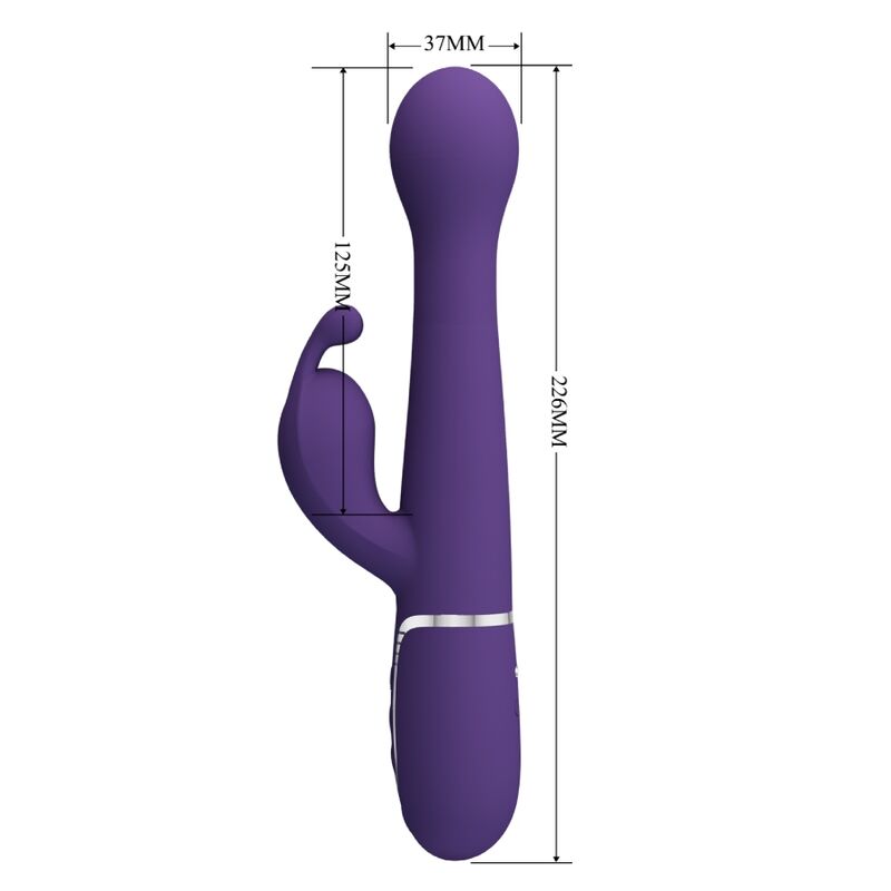 Pretty Love Dejon Rabbit Vibrator 3 i 1 lila