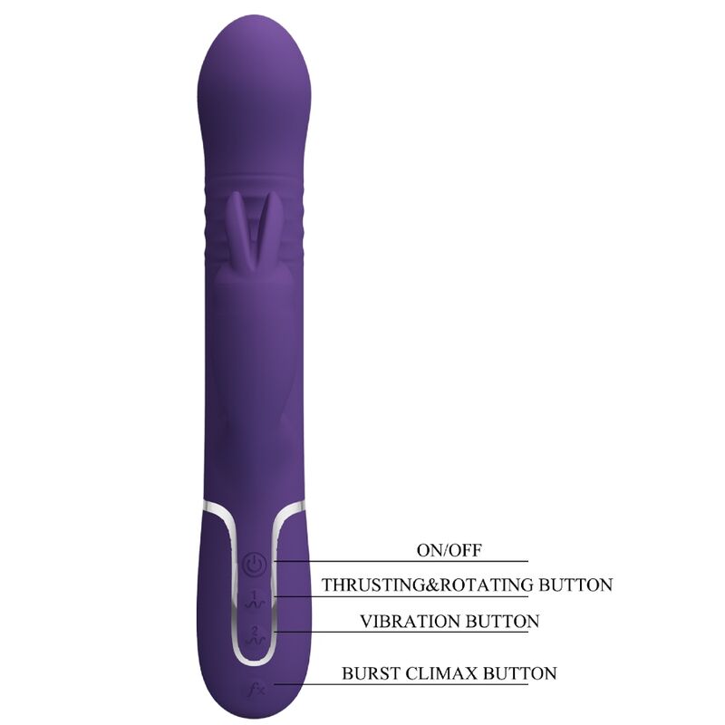 PRETTY LOVE - COALE RABBIT VIBRATOR 4 I 1 LILA