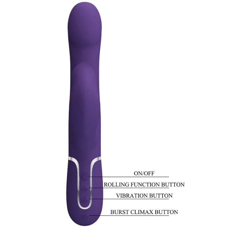 Pretty Love Zalin Rabbit Vibrator 4 i 1 i lila