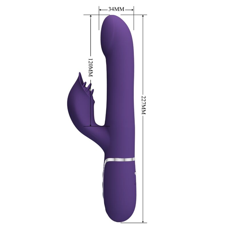 Pretty Love Zalin Rabbit Vibrator 4 i 1 i lila