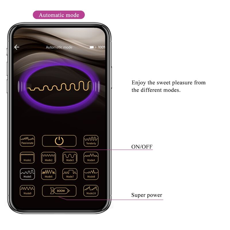 Pretty Love Hector elektrostötsvibrator i violett