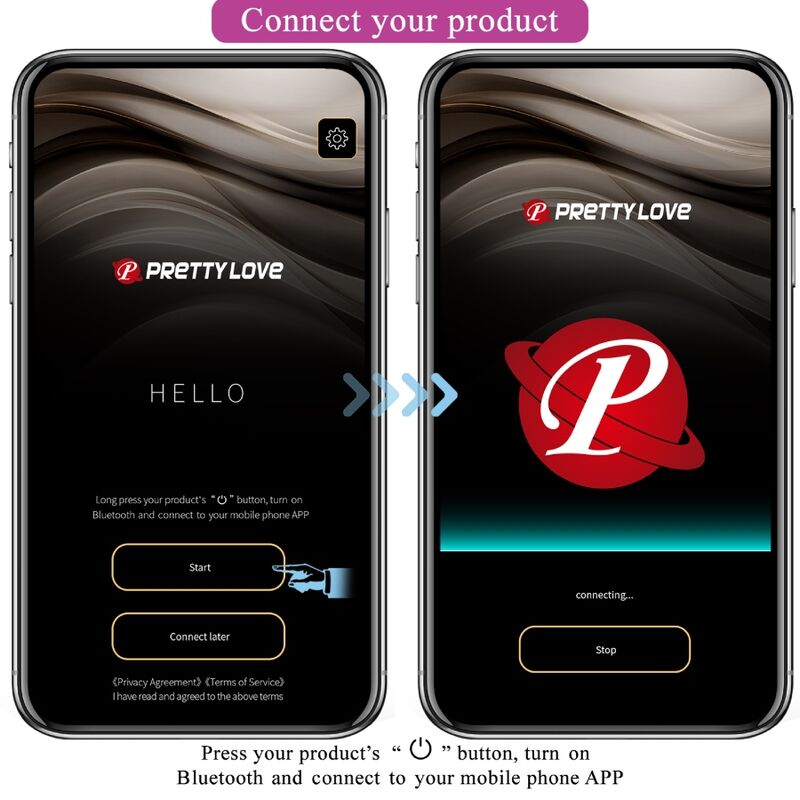 Pretty Love Hector elektrostötsvibrator i violett