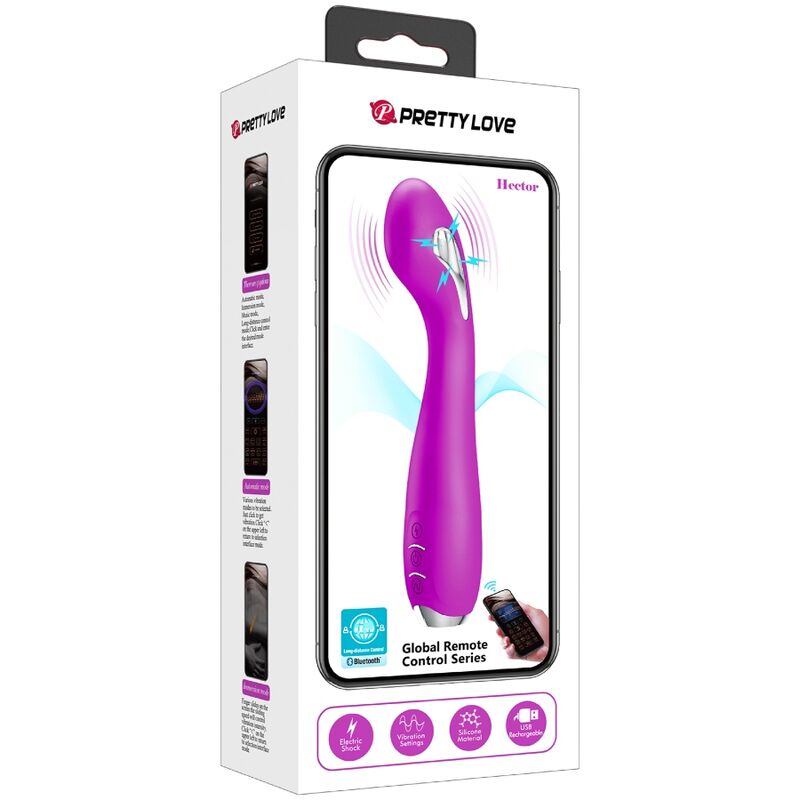 Pretty Love Hector elektrostötsvibrator i violett