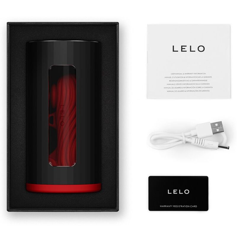 LELO F1S V3 manlig masturbator i röd färg