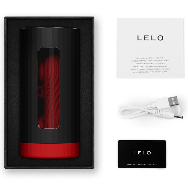 LELO F1S V3 manlig masturbator i röd färg, XL-storlek