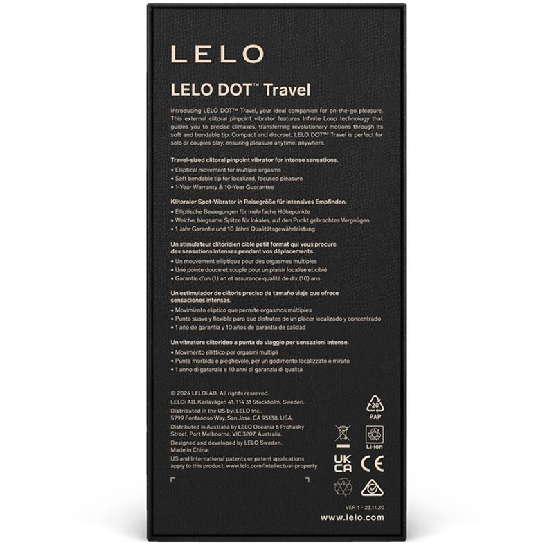 LELO DOT Travel klitorisstimulator i lila