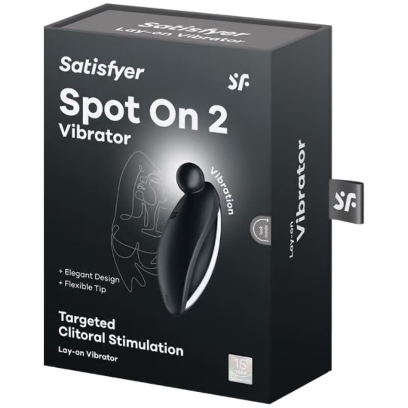 Satisfyer Spot On 2 liggande vibrator i svart