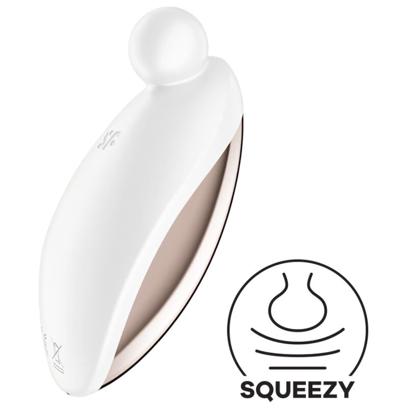 Satisfyer Spot On 2 liggande vibrator i vit färg