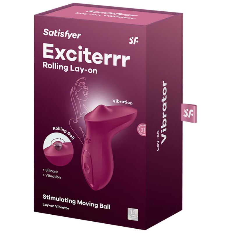 Satisfyer Exciterrr liggande klitorisstimulator i bärfärg