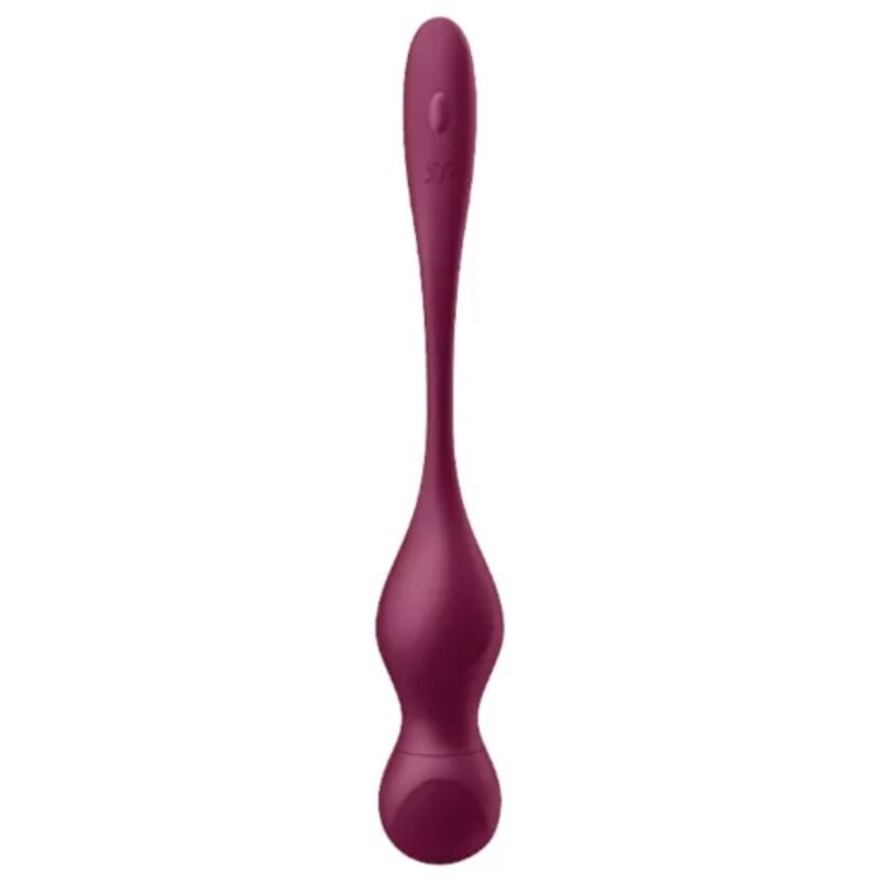 Satisfyer Love Birds Vary vibrerande bollar i vinröd färg