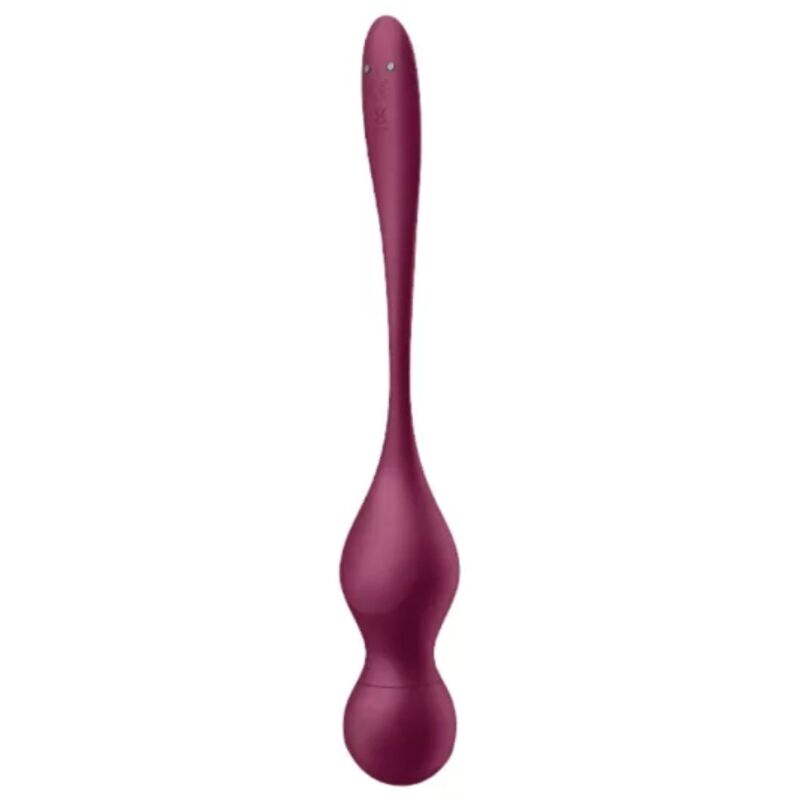 Satisfyer Love Birds Vary vibrerande bollar i vinröd färg