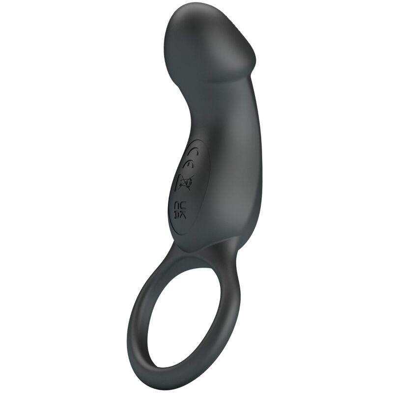 PRETTY LOVE Trae vibrerande svart ring med stimulator