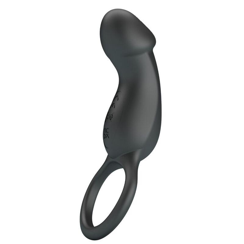 PRETTY LOVE Trae vibrerande svart ring med stimulator