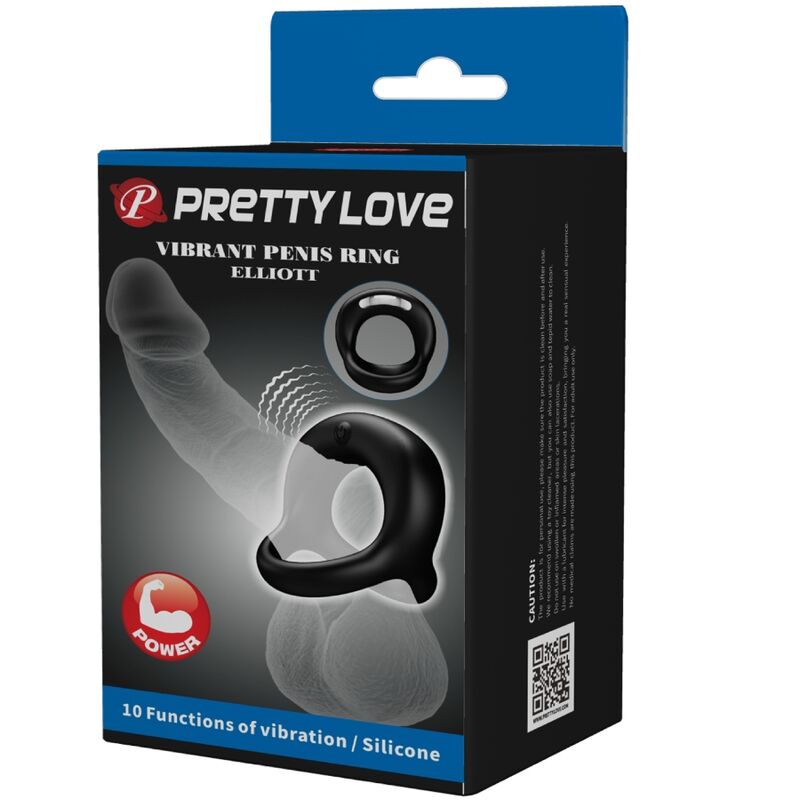 PRETTY LOVE ELLIOTT svart vibratorring