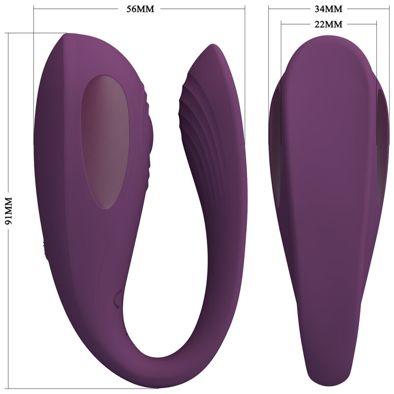 AARI lila klitoral massager med USB-laddare