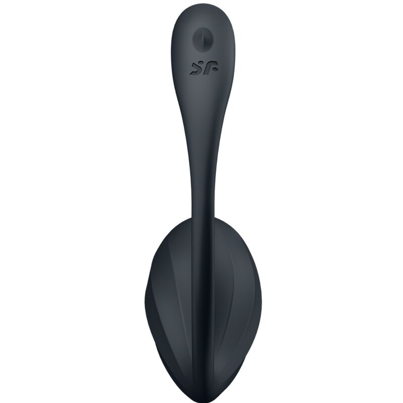 SATISFYER - Ribbad Petal G-Punkt Stimulator med Fjärrkontroll Svart Gratis App