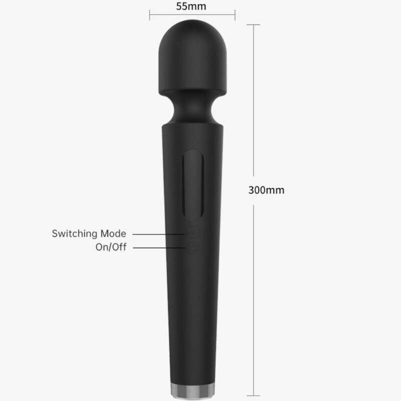 Armony X Power Large Massager och Vibrator i svart