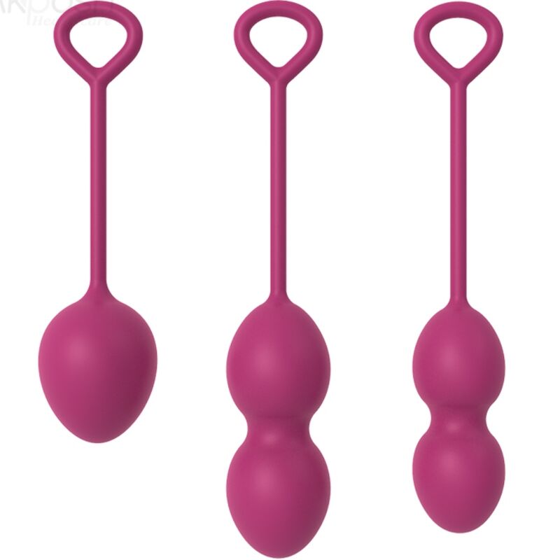 Armony Anabiosis vaginal dumbbell i burgundy med tre vikter