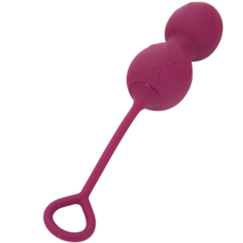 Armony Blossoms vaginal dumbbell med fjärrkontroll i mörkröd färg