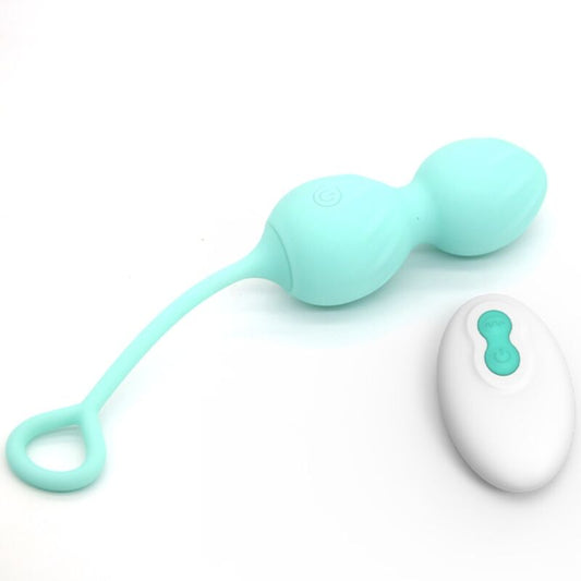ARMONY - BLOSSOMS VAGINAL DUMBBELL VIBRATION FJÄRRKONTROLL 10 VIBRATIONER GRÖN