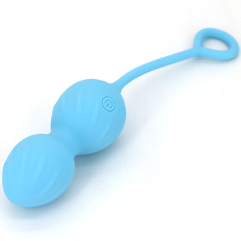ARMONY - BLOSSOMS VAGINAL DUMBBELL VIBRATION FJÄRRKONTROLL 10 VIBRATIONER BLÅ