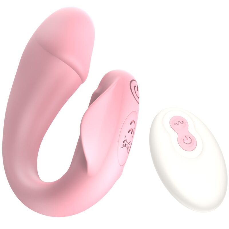 ARMONY - FRESHFUN CICI STAP-ON VIBRATOR MED FJÄRRKONTROLL OCH APP 10 VIBRATIONER ROSA