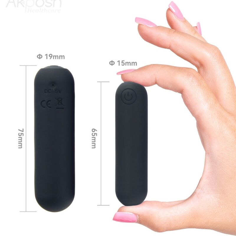 ARMONY Splash Hehe vibrator bullet i svart silikon