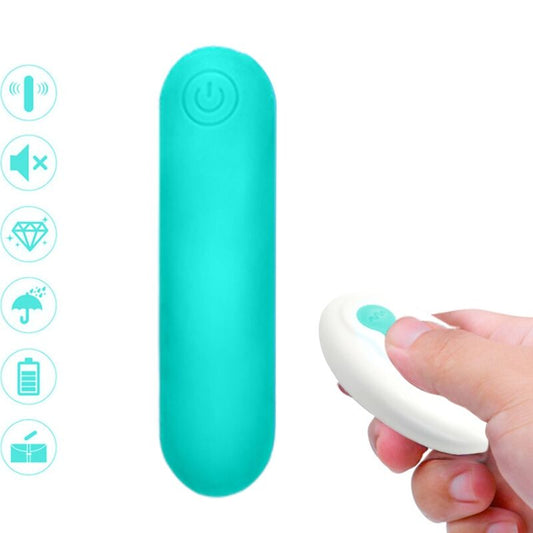 ARMONY Joline vibrator bullet med fjärrkontroll i grön silikon