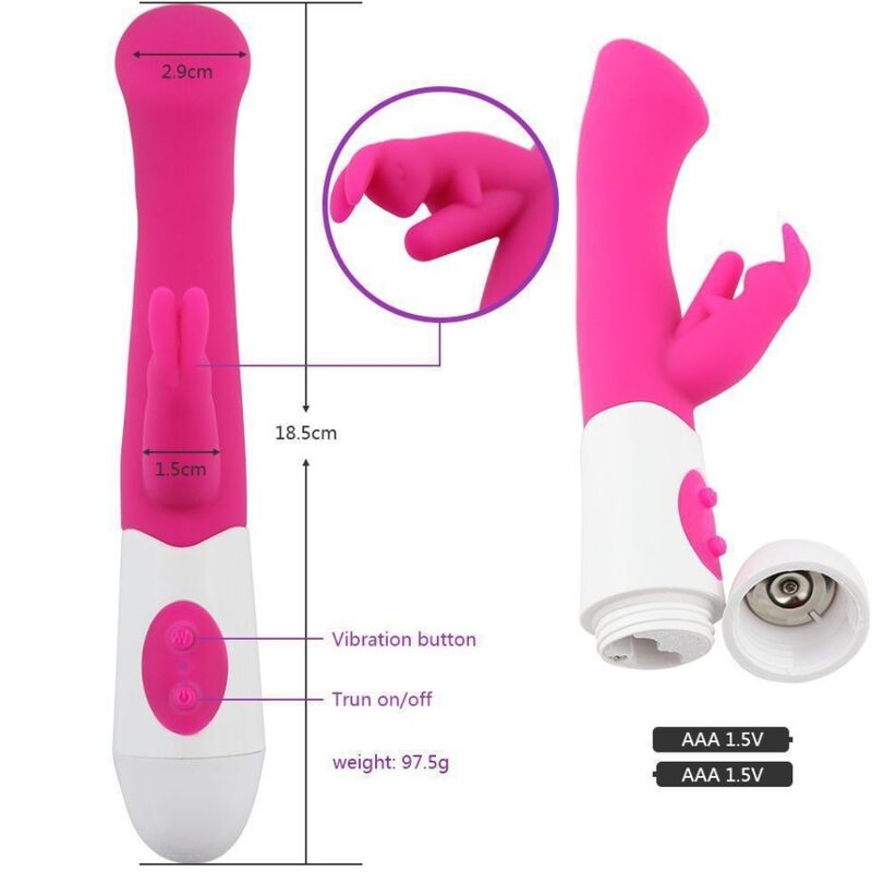 ARMONY - Rabbit vibrator & stimulator G Spot 10 hastigheter rosa