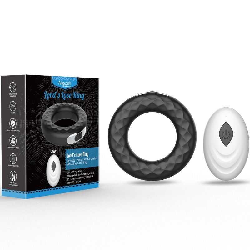 ARMONY - LORD'S LOVE RING VIBRATOR FJÄRRKONTROLL SVART