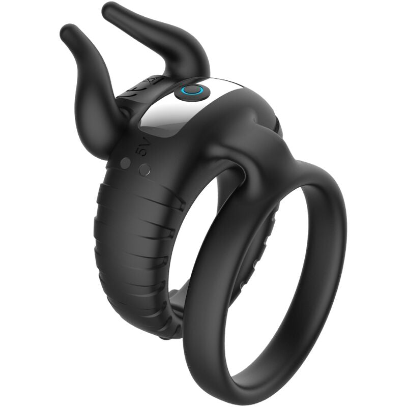 ARMONY Bull's Pasion Ring Vibrator i svart med 10 hastigheter