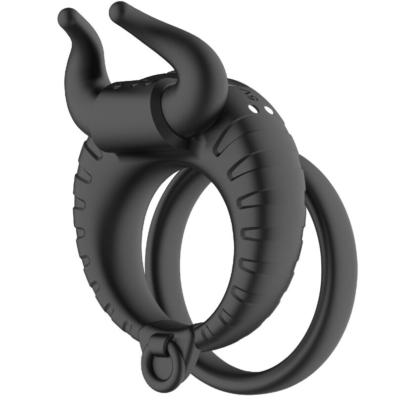 ARMONY Bull's Pasion Ring Vibrator i svart med 10 hastigheter