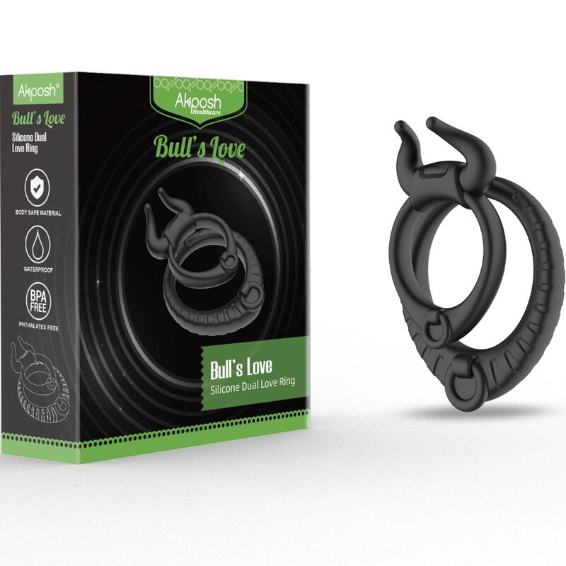 ARMONY BULL'S PASION RING BLACK