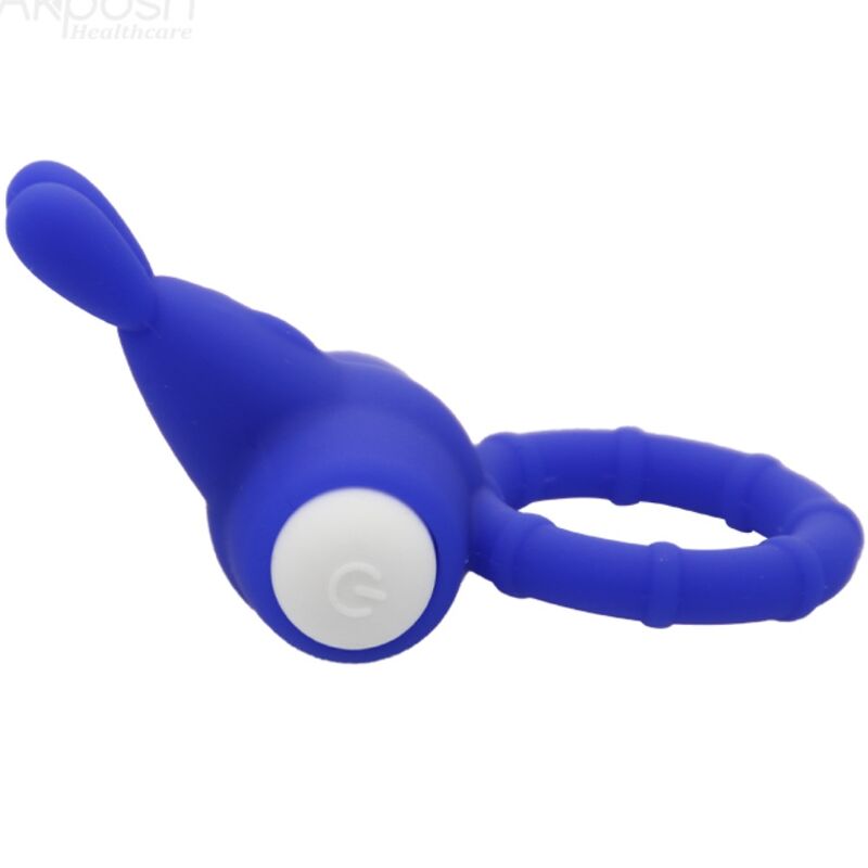 ARMONY MS Bunny vibratorring i blått silikon