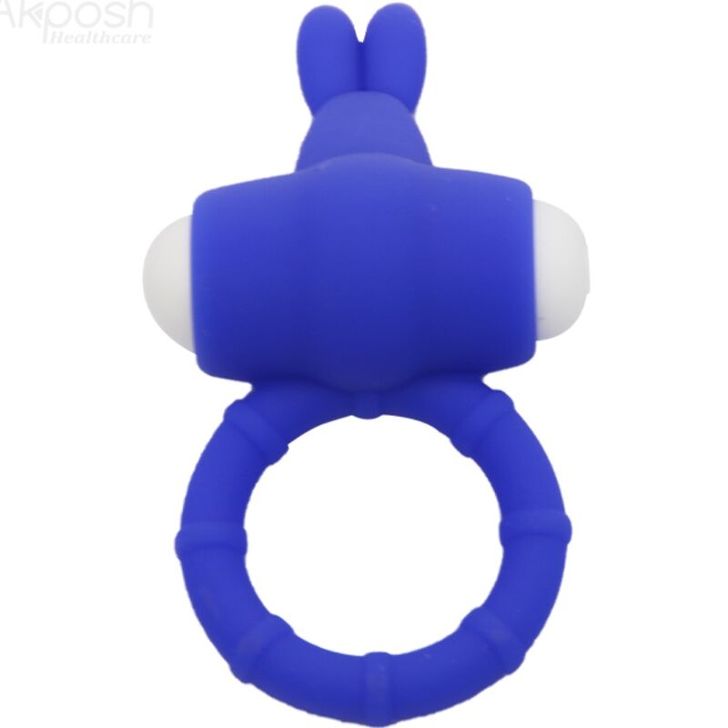 ARMONY MS Bunny vibratorring i blått silikon