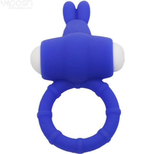 ARMONY MS Bunny vibratorring i blått silikon