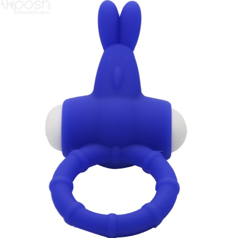 ARMONY MS Bunny vibratorring i blått silikon