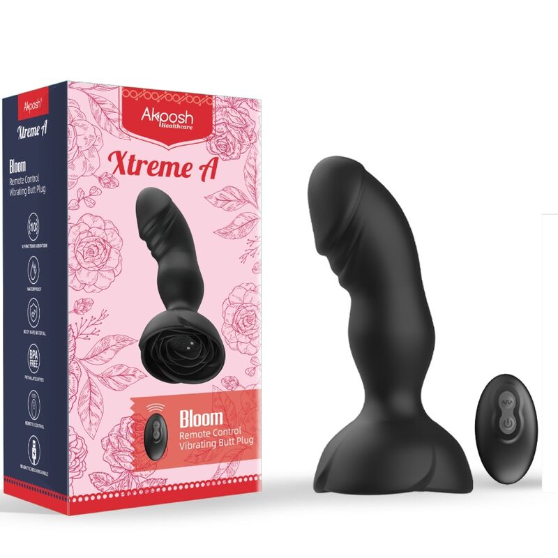ARMONY analpluggvibrator med fjärrkontroll i svart