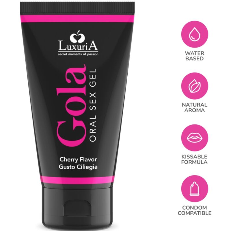 INTIMATELINE LUXURIA oral sex gel med kirs smak 50 ml