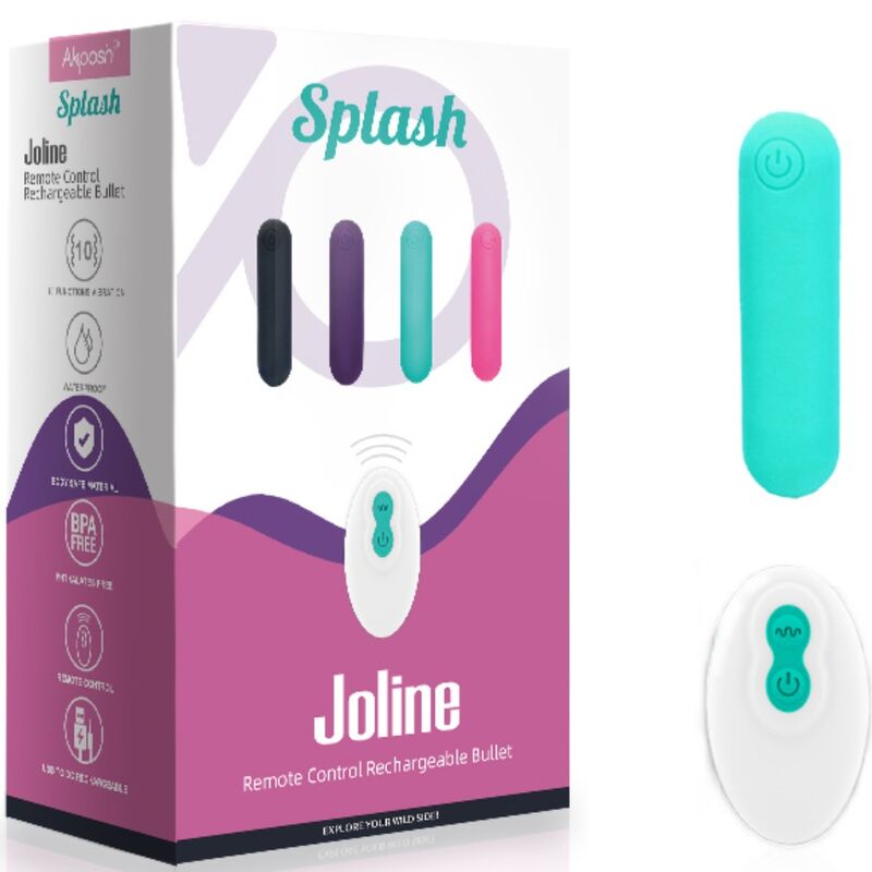 ARMONY Joline vibrator bullet med fjärrkontroll i grön silikon