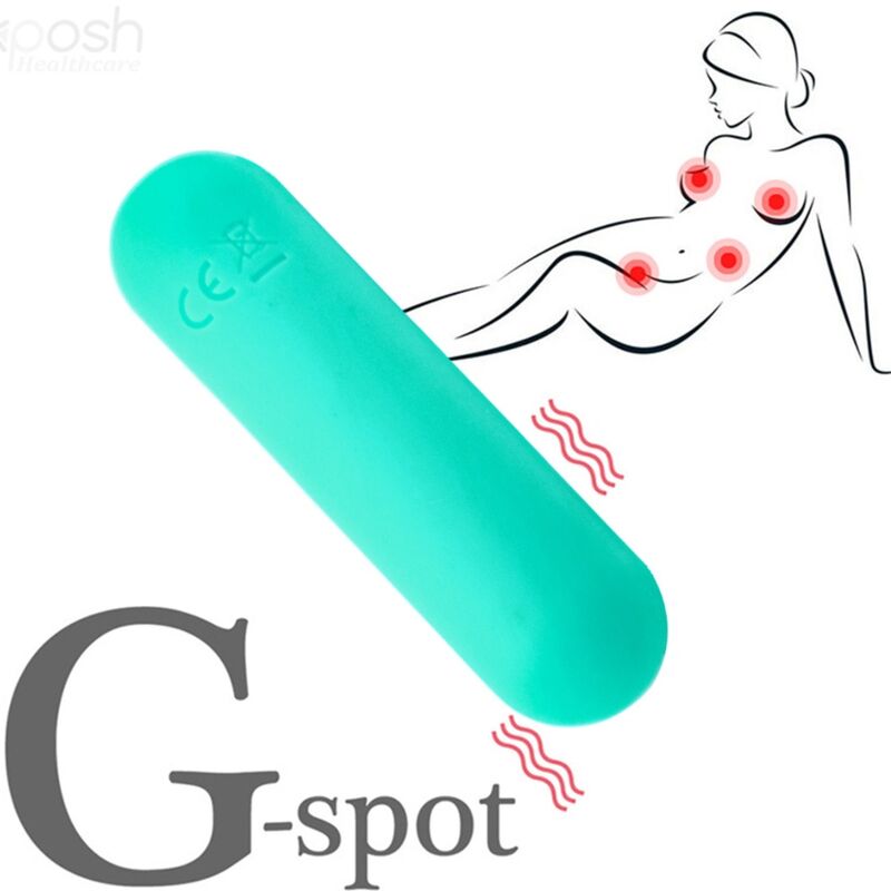 ARMONY Joline vibrator bullet med fjärrkontroll i grön silikon