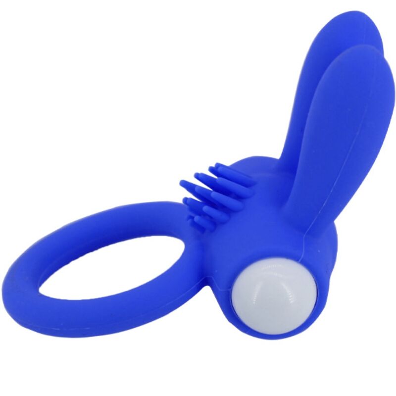ARMONY MR BUNNY vibratorring i blått silikon