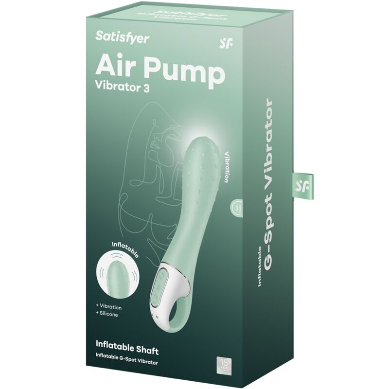 SATISFYER Air Pump Vibrator 3 G-punkt Mint