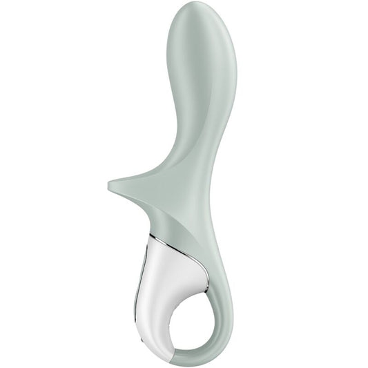 Satisfyer Air Pump Booty 3 uppblåsbar analvibrator i grågrön