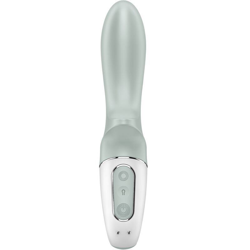 Satisfyer Air Pump Booty 3 uppblåsbar analvibrator i grågrön