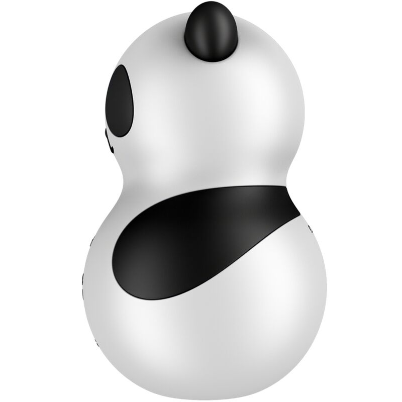 Satisfyer Pocket Panda stimulator och vibrator i svart och vitt