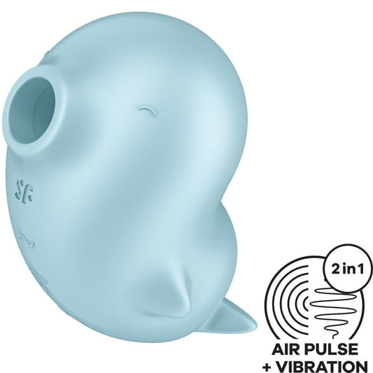 Satisfyer Sassy Seal stimulator och vibrator i blå färg