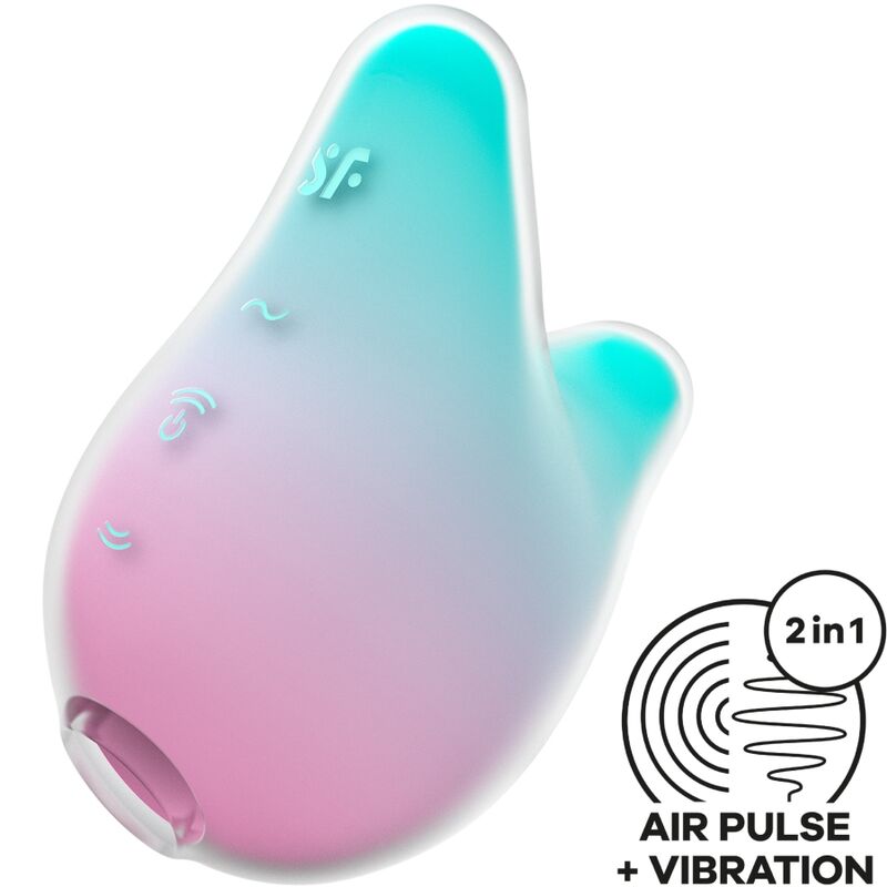 SATISFYER - MERMAID VIBES STIMULATOR & VIBRATOR MINT OCH ROSA
