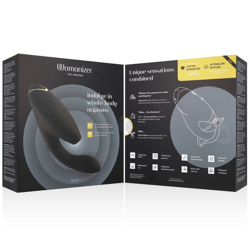 Womanizer DUO 2 dual stimulator i svart