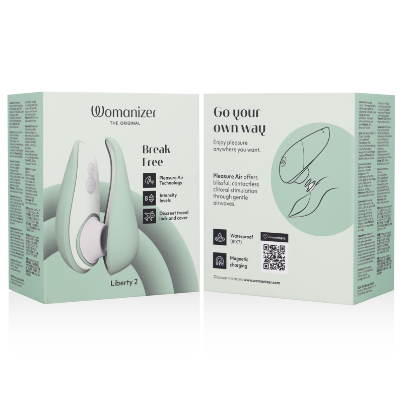 Womanizer Liberty 2 klitorisstimulator i ljusgrön färg